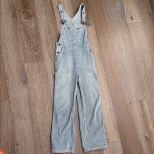 Doen Light Blue Pinstriped Women's Overalls